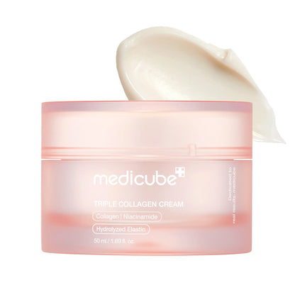 [Medicube] Triple Collagen Cream (Collagen+Hyaluronic Acid+Niacinamide+Shea Butter) L Hydrating Moisturizer