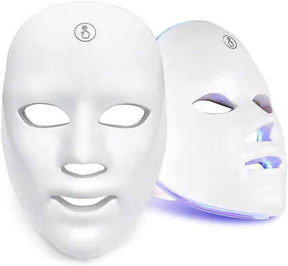 LED Light Theraphy Facial Skin Care Mask Collagen Boost 7 Color Lights Skin Rejuvenating Beauty Device