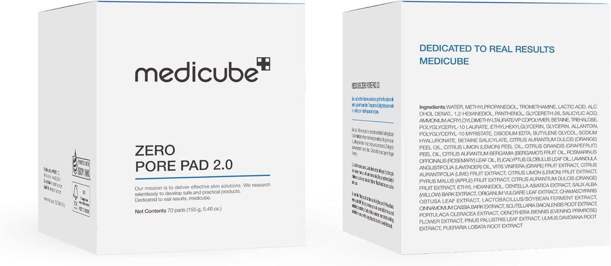Toner Pads Zero Pore Pad 2.0 for Exfoliation and Pore Care