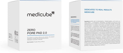 Toner Pads Zero Pore Pad 2.0 for Exfoliation and Pore Care