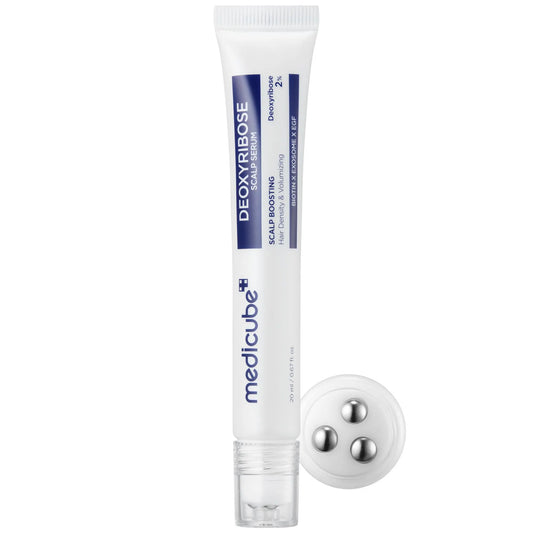 [Medicube] Deoxyribose Scalp Serum | for Fuller-Looking Hair & Scalp Strengthening Roll-On Serum | Deoxyribose, Rosemary, EGF, Caffeine for Fine, Thin Hair | Korean Hair Care, K-Beauty