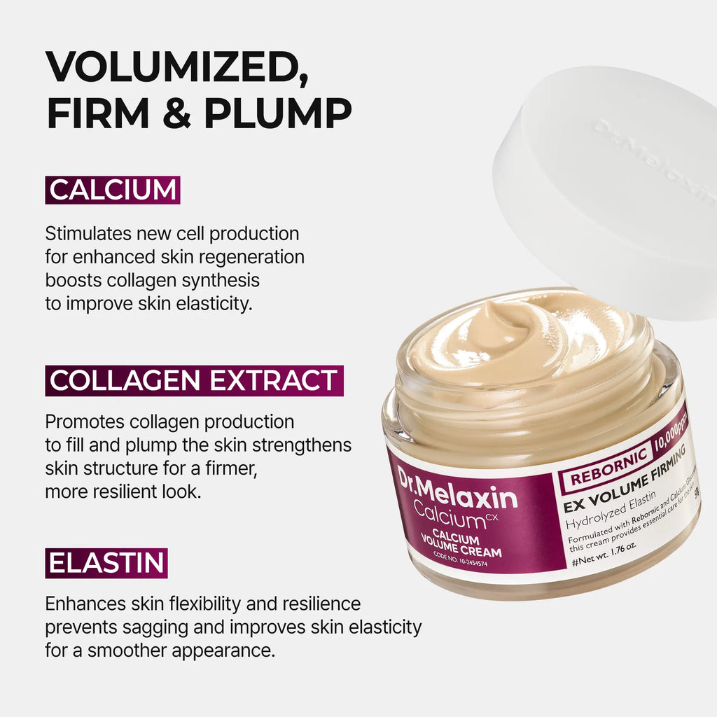 [Dr.Melaxin Official] Calcium Intense Volume Eye Cream | Anti-Aging, Elasticity, Volume | Korean Cosmetic | 1.7 Fl Oz (50 Ml)
