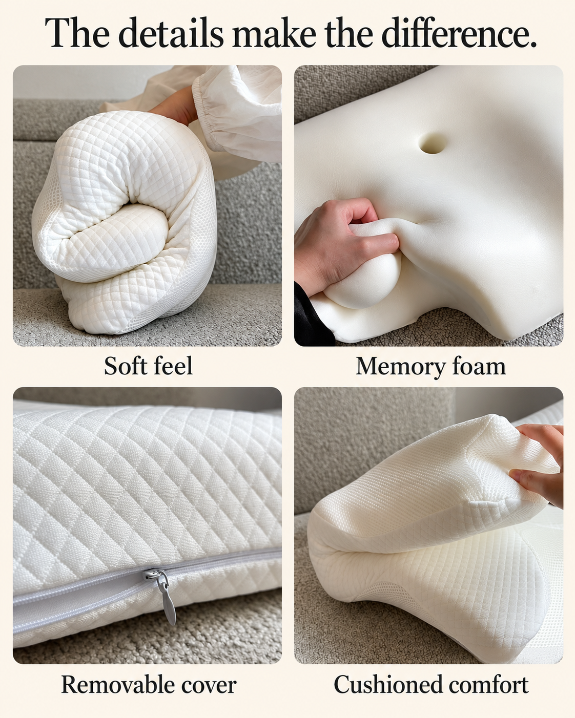 Orthopaedic Butterfly Memory Foam Neck Support Pillow