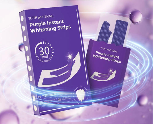 Photo-Ready Smile Purple Whitening Strips – 14 Treatments