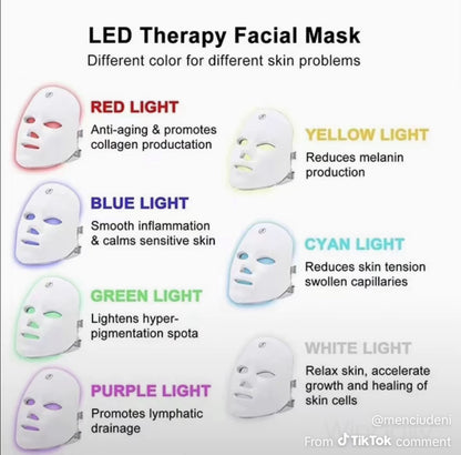 Hands-Free Glow Ritual 7-Colour LED Face Mask