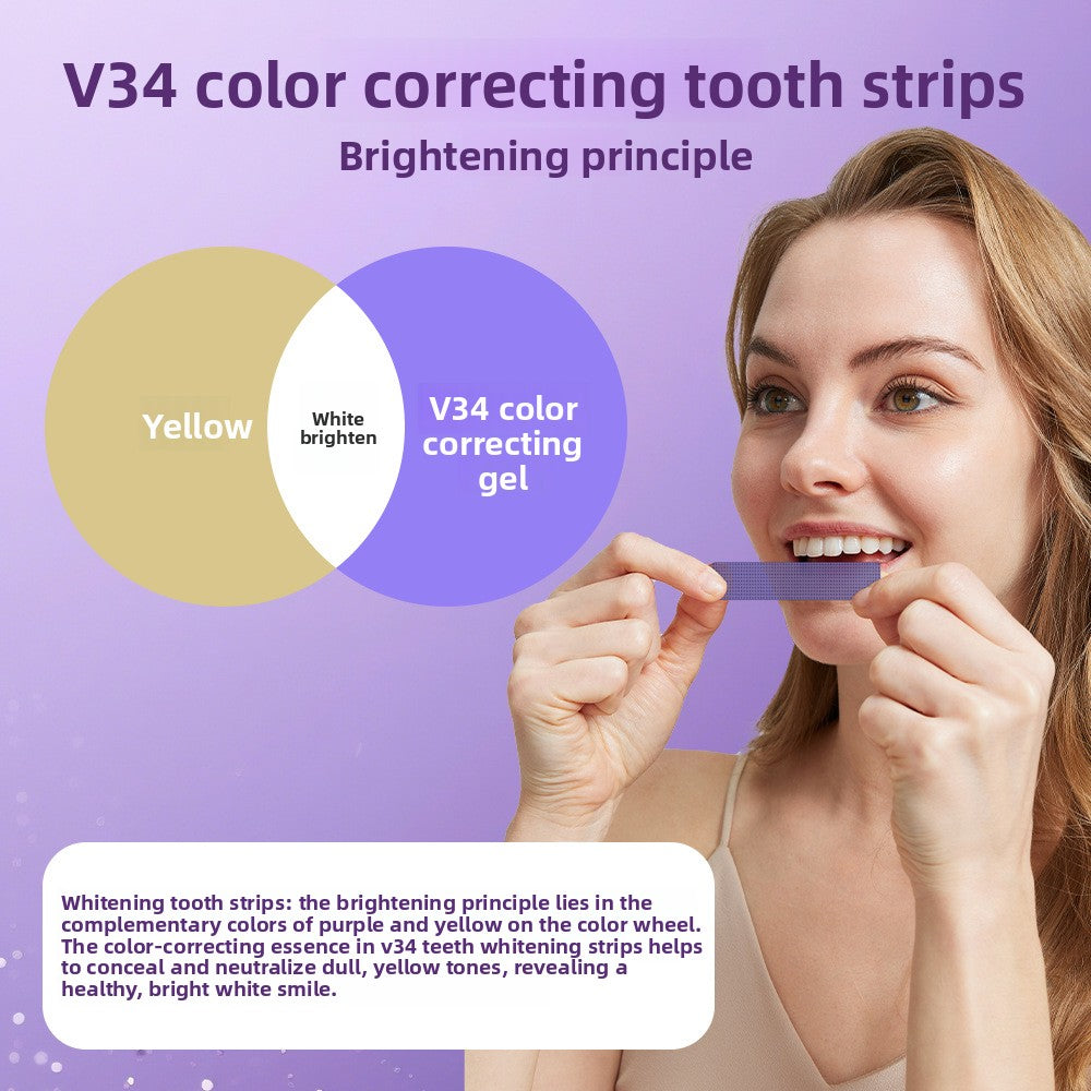 Photo-Ready Smile Purple Whitening Strips – 14 Treatments